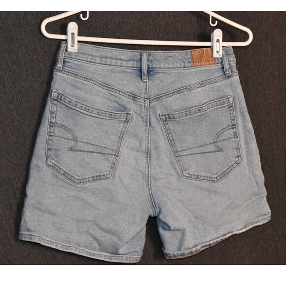 American Eagle Outfitters Women's 2 Strigid Distressed Jean Shorts Jorts Denim - Picture 5 of 11